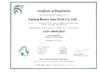 Çin TAIZHOU BENWO AUTO PARTS CO.,LTD Sertifikalar